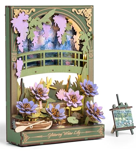 Amazon.com: rowood Water Lily 3D Puzzle Building Set with LED,DIY